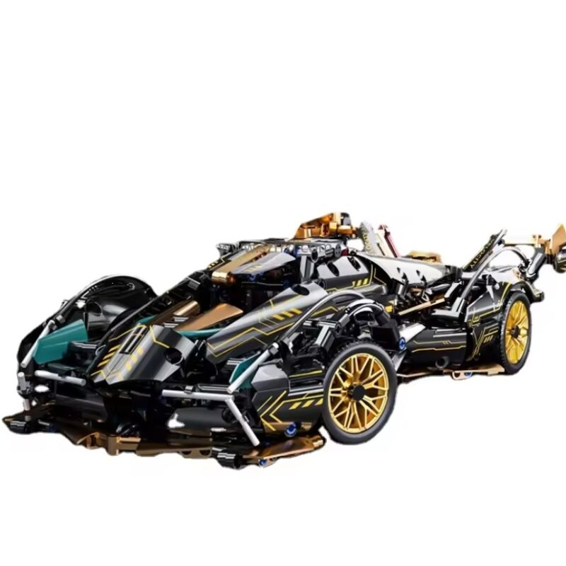 Samochód sportowy Lamborghini Black Samurai pudełko klocki konstrukcyjne kompatybilne LEGO Technic